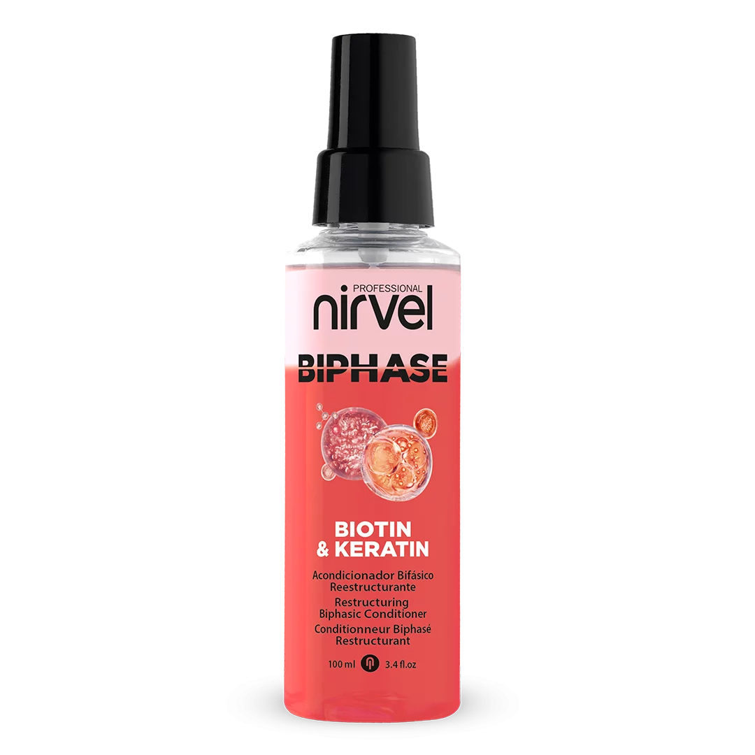 Revitalisant sans rinçage Biphase biotine et kératine